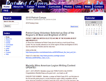Tablet Screenshot of patriotcamp.org
